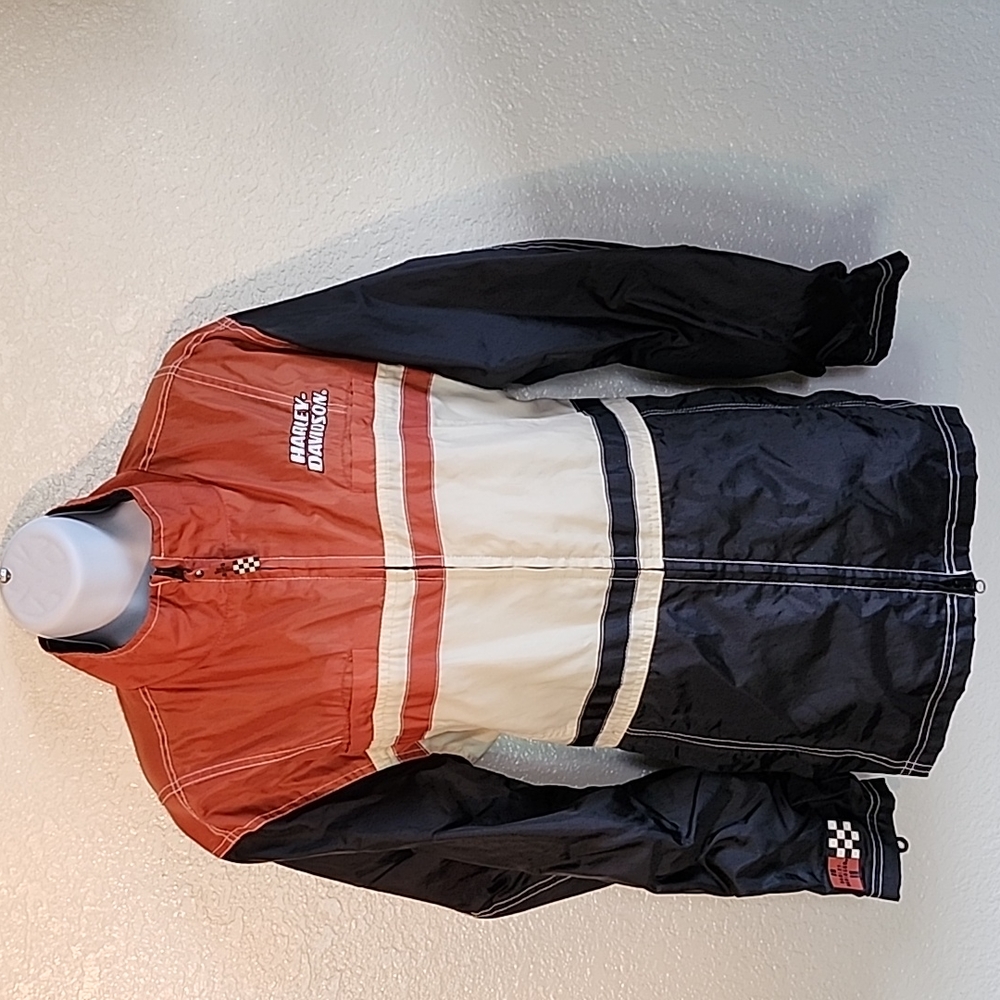 HARLEY DAVIDSON RARE VINTAGE WOMENS NYLON RACING JACKET